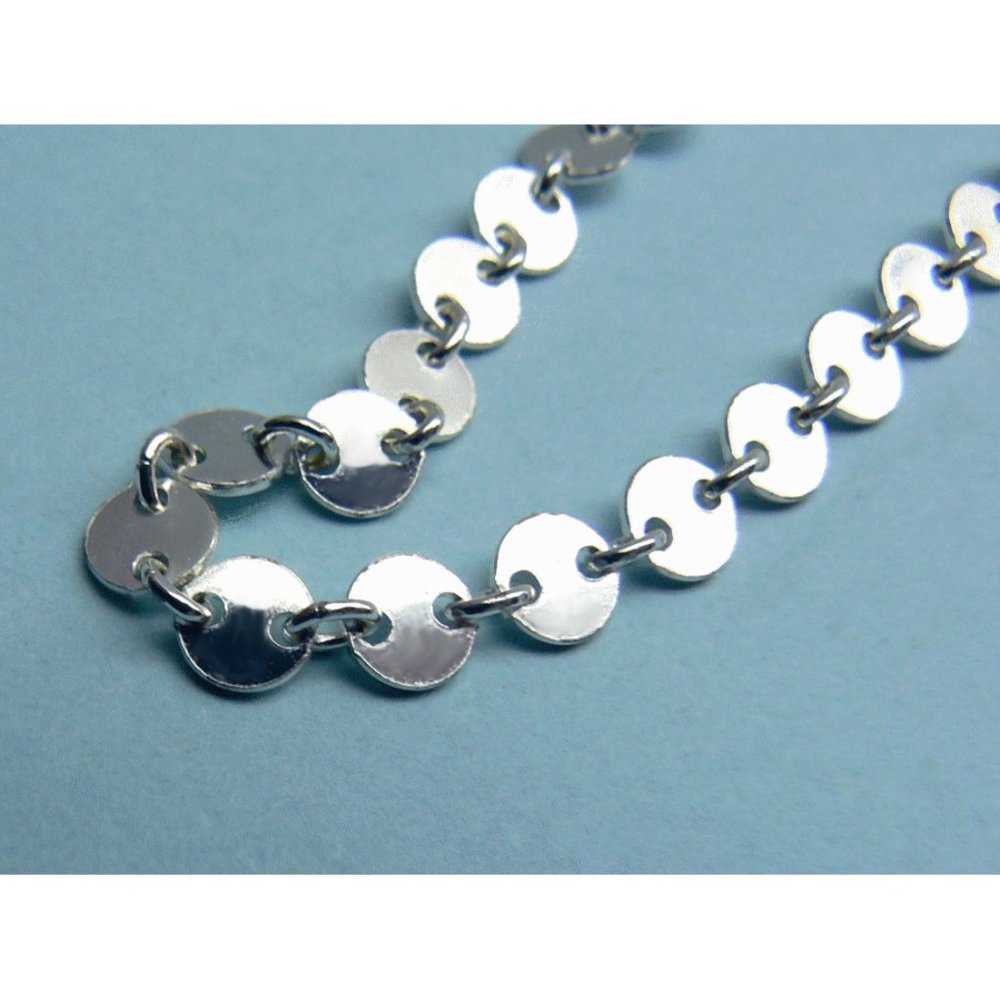 KATE LANDRY Sterling silver disc Bracelet ITALY